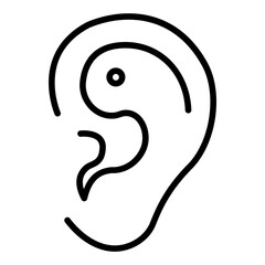 Inner Ear icon vector image. Can be used for Human Anatomy.