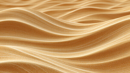 A close-up view of smooth, golden sand waves, showcasing the beauty and texture of natural landscapes.