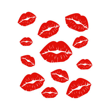 set of red lips png, Kiss Lips All Over Kissy png, Lipstick png, lip gloss png