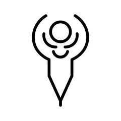 Self Worth icon vector image. Can be used for Personality Traits.