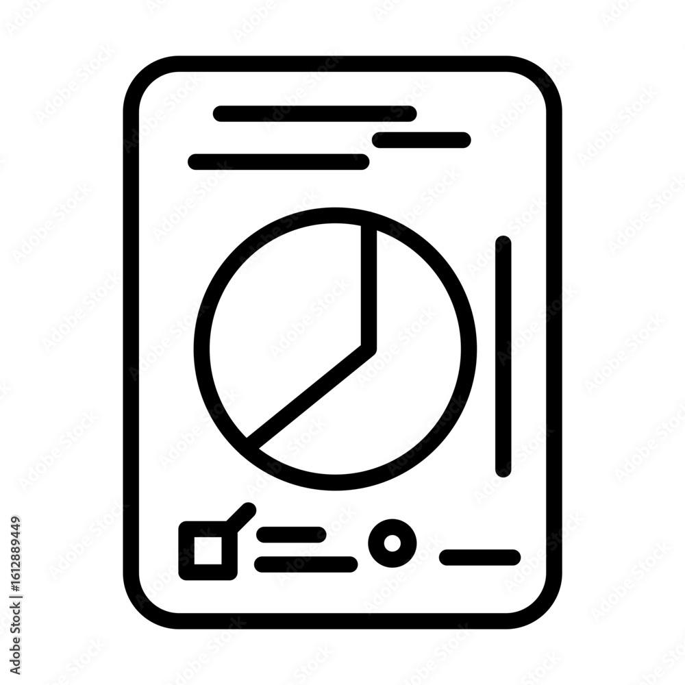 Poster test data icon vector image. can be used for quality assurance.