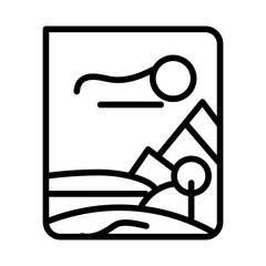 Park Brochure icon vector image. Can be used for Amusement Park.