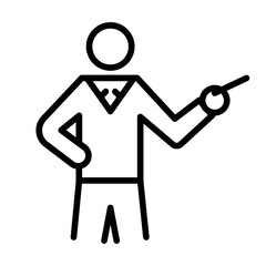 Coaching icon vector image. Can be used for Leadership.