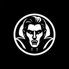 Fantasy Vampire Logo in Black