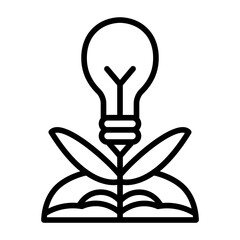 Inspiration icon vector image. Can be used for Leadership.