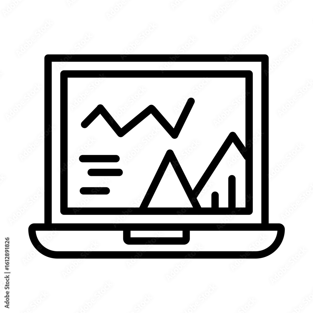 Poster analysis icon vector image. can be used for business analytics.