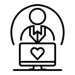 Customer Engagement icon vector image. Can be used for Business Analytics.