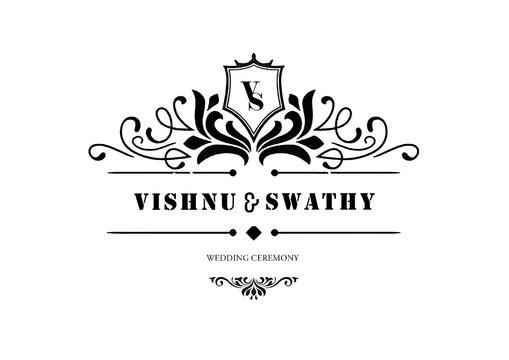 vector illustration of a floral ornament for Template of ceremony functions icons used for design.