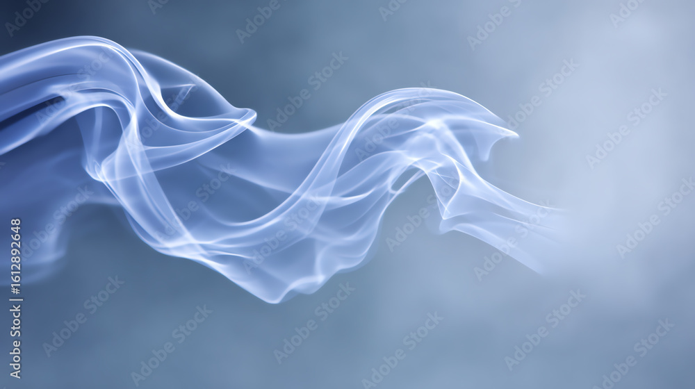 Poster abstract smoke patterns flowing gracefully through the air, creating a captivating and ethereal visu