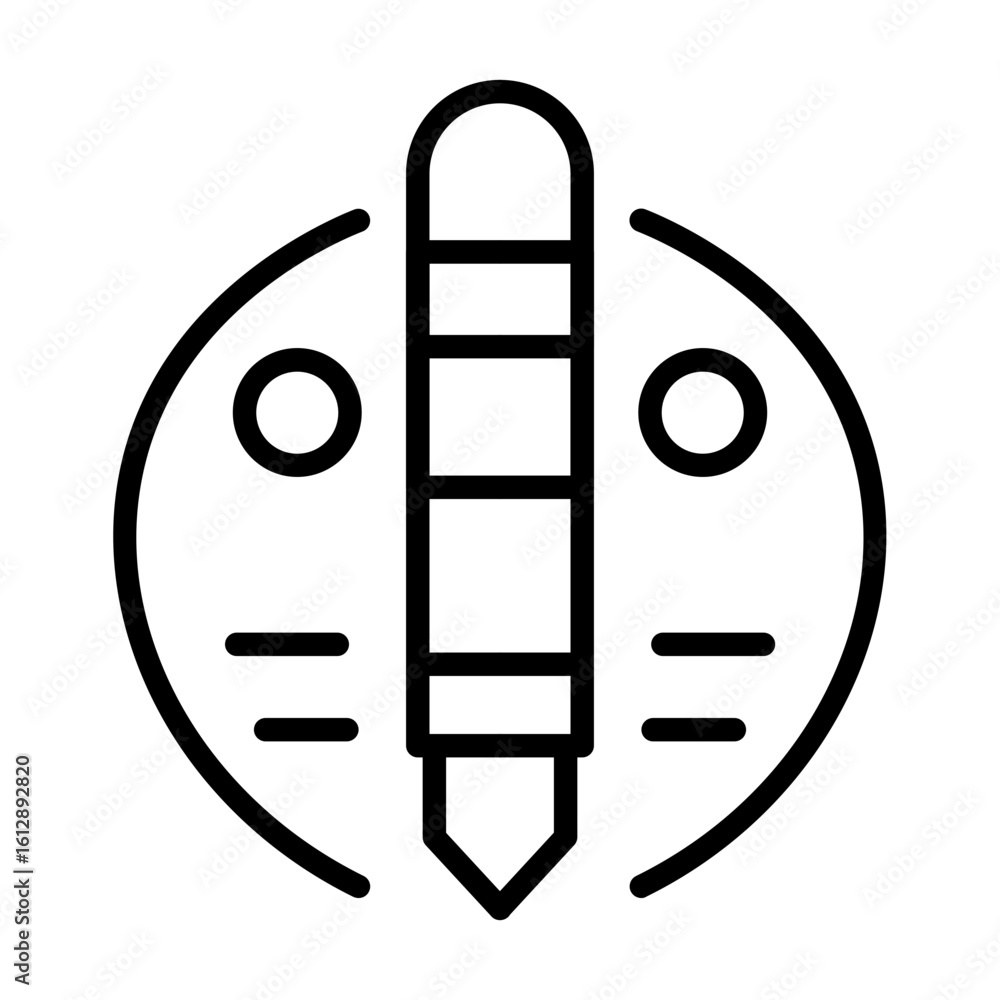 Poster write icon vector image. can be used for contact us.