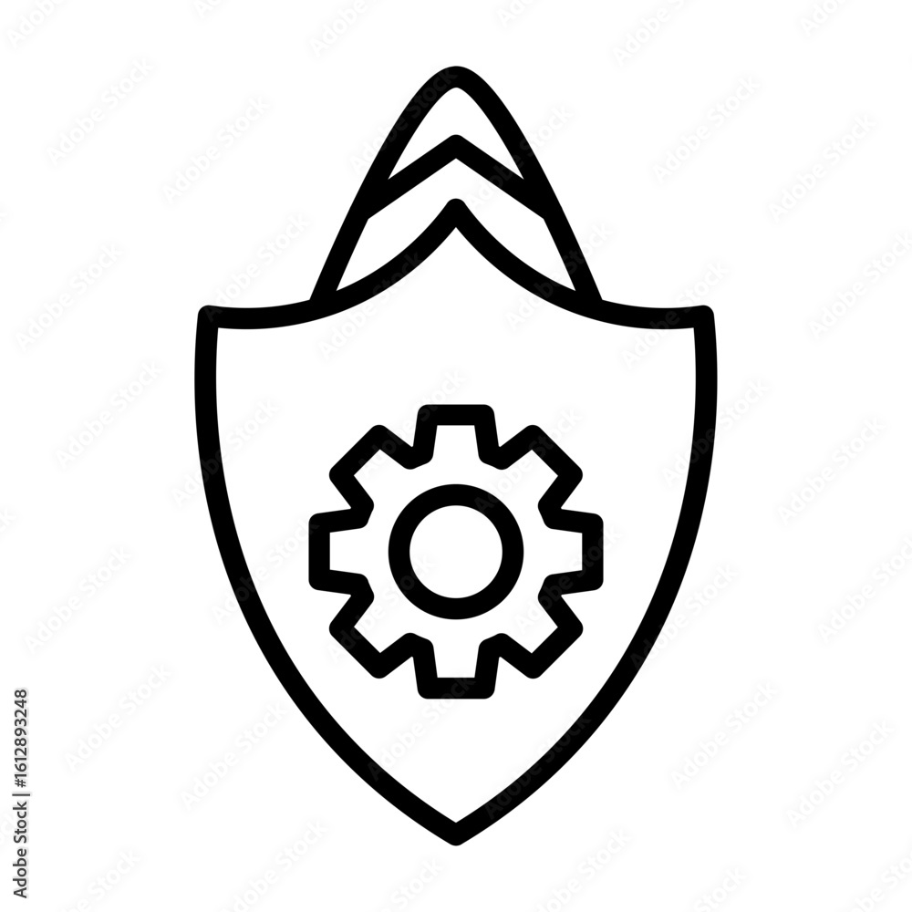 Poster risk identification icon vector image. can be used for risk management.