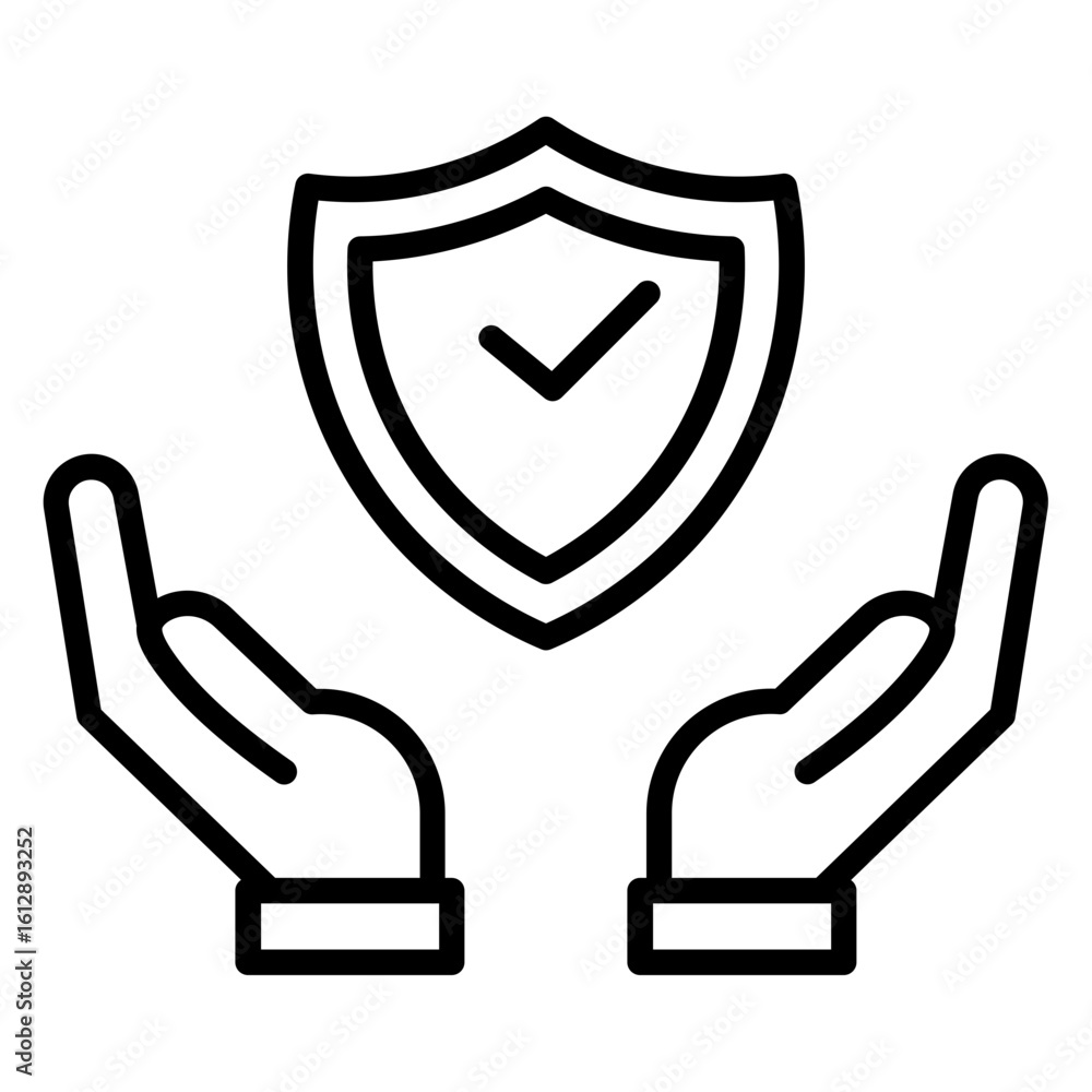 Poster risk reduction icon vector image. can be used for risk management.