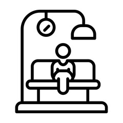 Reserve A Spot icon vector image. Can be used for Contact Us.