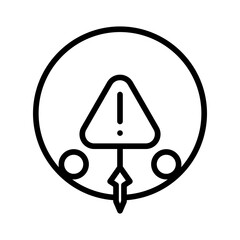 Risk Assessment icon vector image. Can be used for Risk Management.