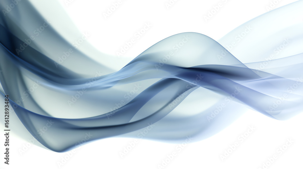 Poster an abstract image of flowing blue waves, conveying a sense of calmness and serenity. perfect for bac