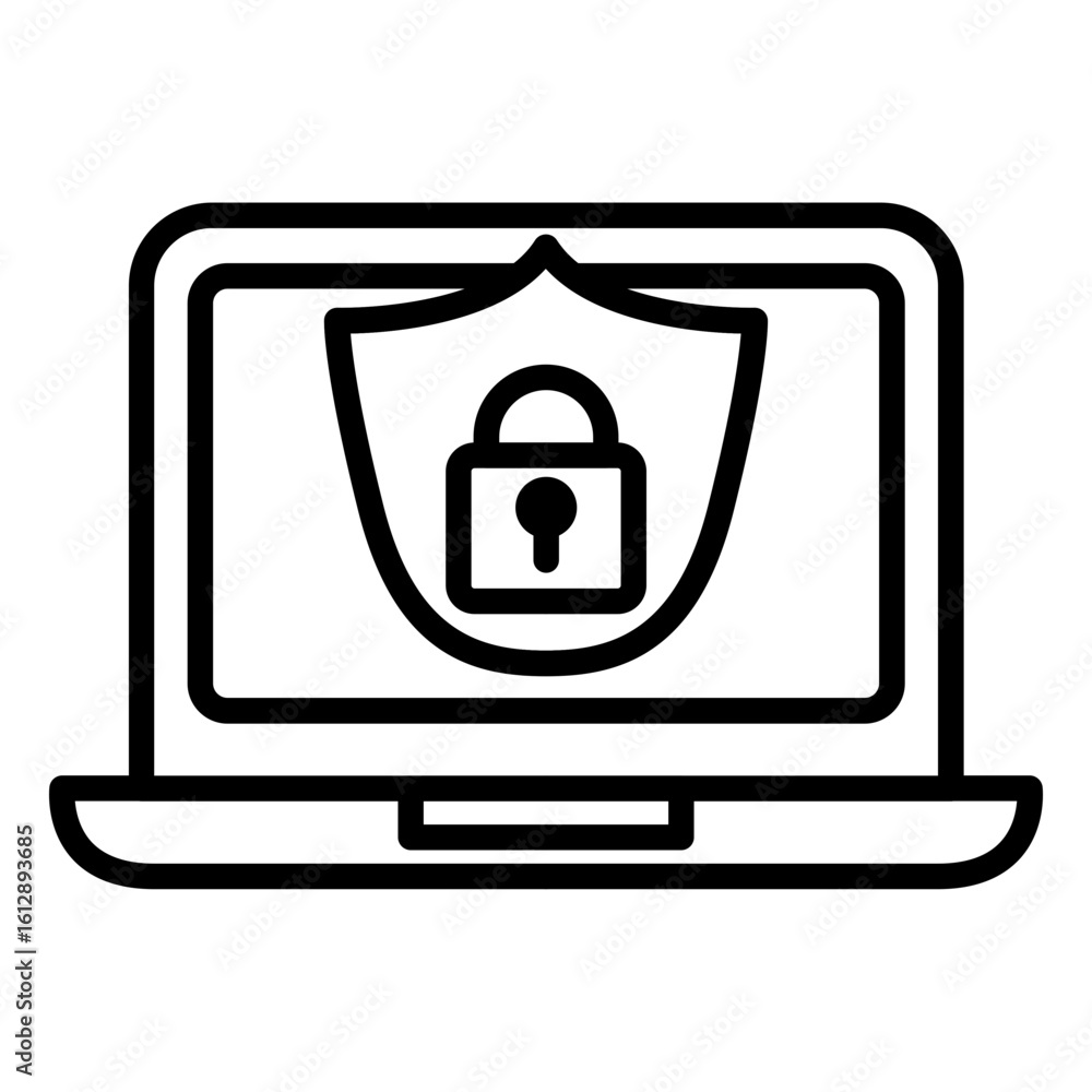 Poster site security icon vector image. can be used for risk management.