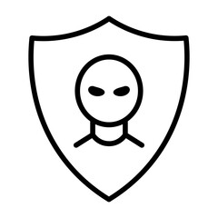Malware Protection icon vector image. Can be used for Risk Management.