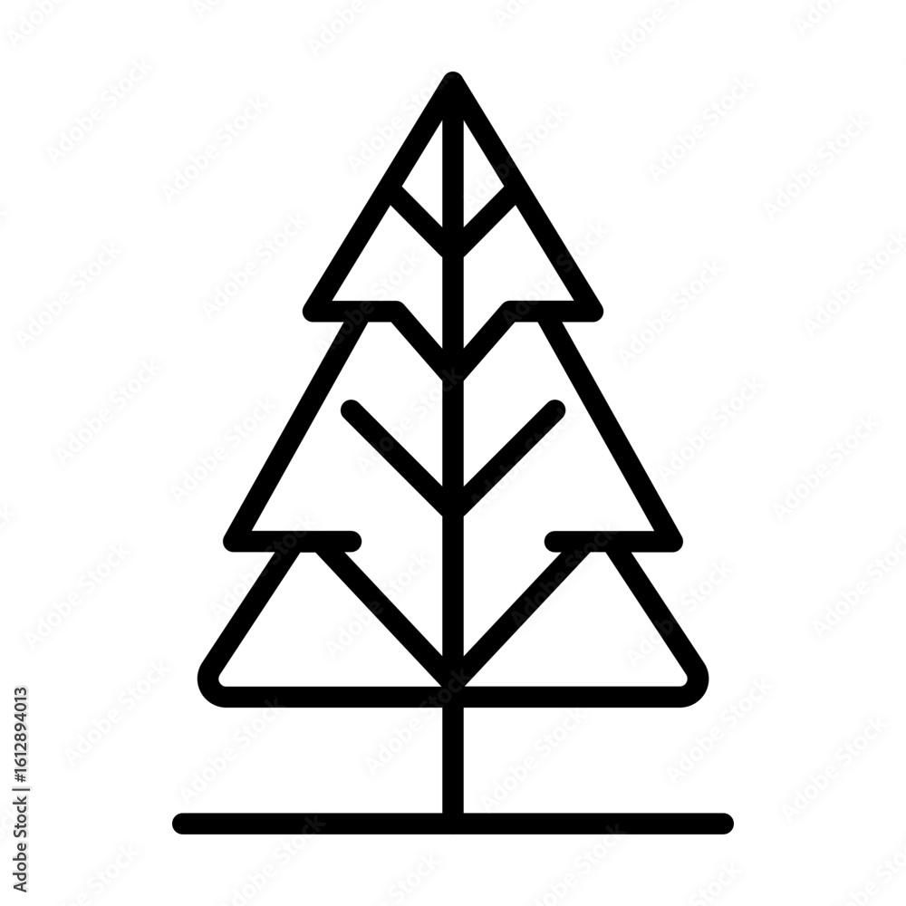 Poster tree icon vector image. can be used for earth day.