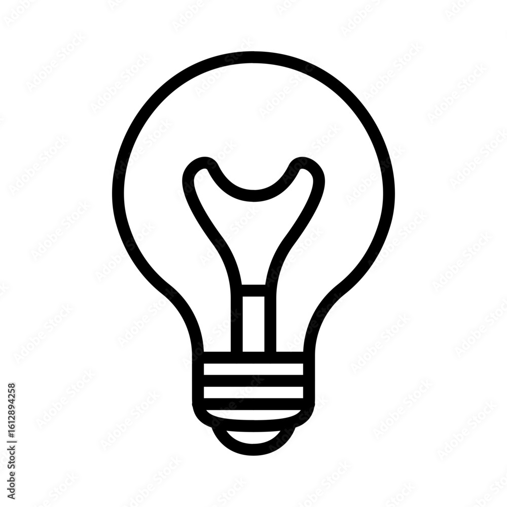 Poster lightbulb icon vector image. can be used for earth day.