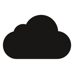 Cloud icon, sky vector, weather silhouette, cloud graphic, atmospheric symbol, cloudy weather illustration
