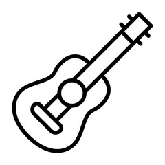 Guitar icon vector image. Can be used for Festa Junina.
