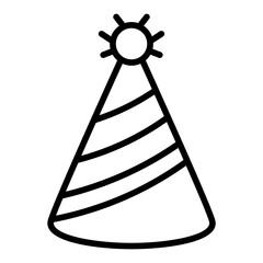 Party Hat icon vector image. Can be used for Festa Junina.