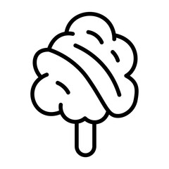 Cotton Candy icon vector image. Can be used for Festa Junina.
