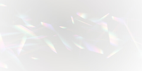 Naklejka na ściany i meble png glass science refraction with flare and diamond spectrum overlay shine on transparent futuristic background with aurora blur and vector colours