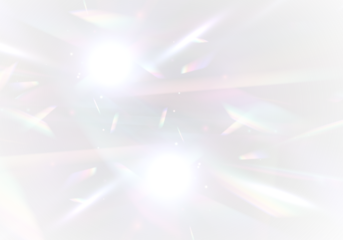 png confetti sparkle with lens blur and diamond rainbow flare over vector crystal background with streak holographic light and refraction magic

