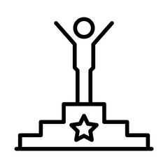 Winner icon vector image. Can be used for Rugby.