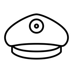 Captain Cap icon vector image. Can be used for Ocean.