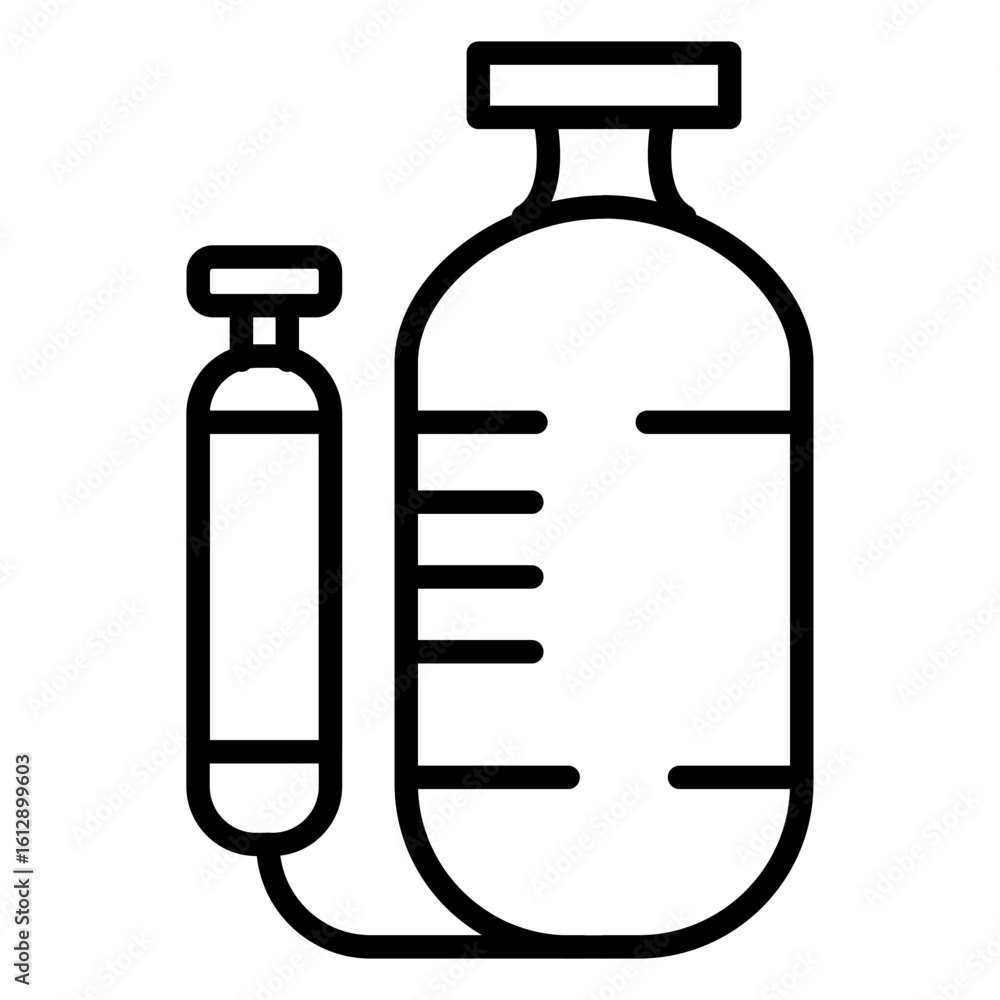 Poster oxygen tank icon vector image. can be used for ocean.