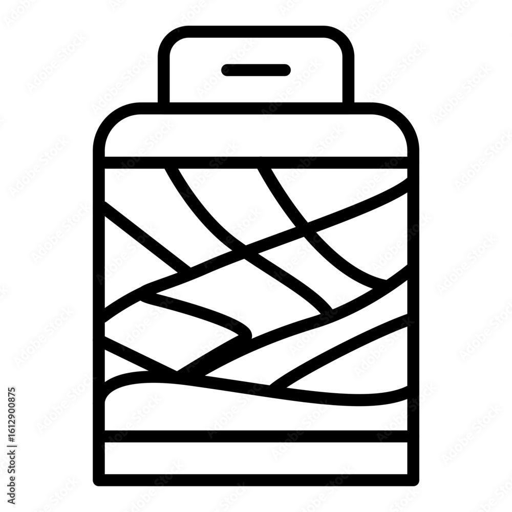Poster decorative textile icon vector image. can be used for fabric features.