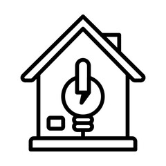 Power Housing icon vector image. Can be used for Warehouse.