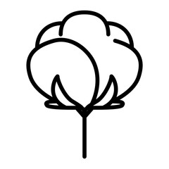 Cotton icon vector image. Can be used for Fabric Features.