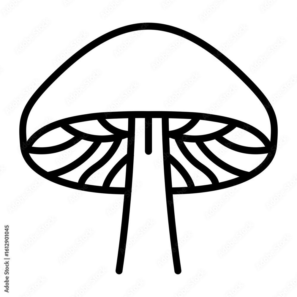 Poster fungi icon vector image. can be used for fabric features.