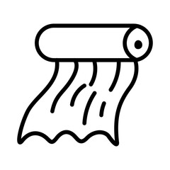 Fabric Stretch icon vector image. Can be used for Fabric Features.