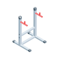 Check out this isometric icon of stable fitness frame