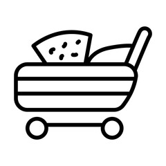 Grocery icon vector image. Can be used for Supermarket.