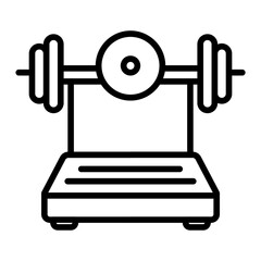 Weighting Machine icon vector image. Can be used for Supermarket.
