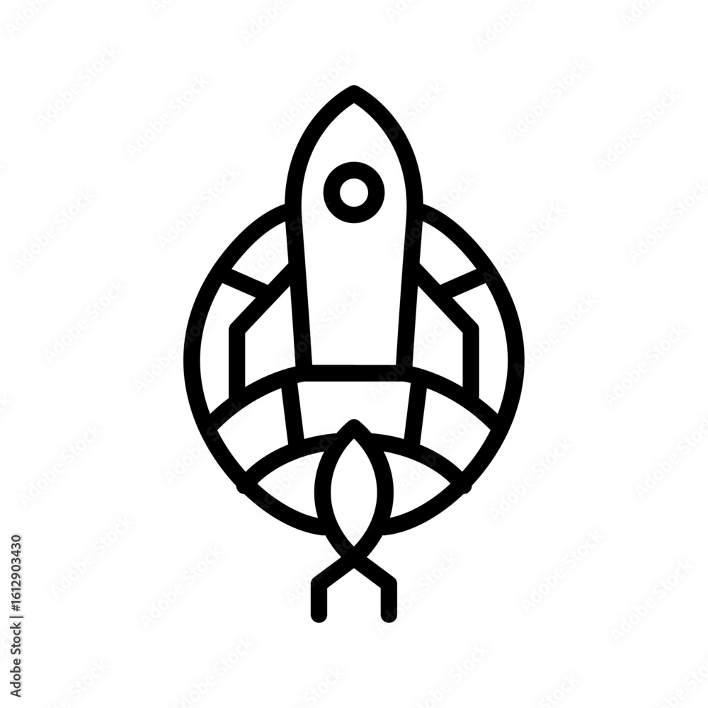Poster deployment icon vector image. can be used for manufacturing.