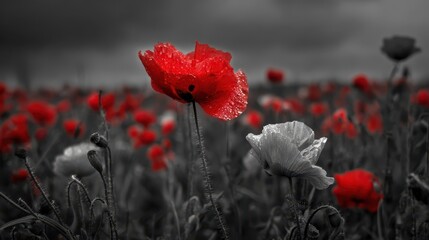 Flanders Field: Remembrance Day Poppy Field Memorial