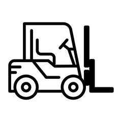 Fork Lift icon vector image. Can be used for Manufacturing.