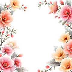 Artistic Frame for Picture and Greeting flower