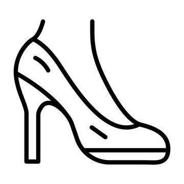 recommend clip art: Heel icon vector image. Can be used for Shoemaker.