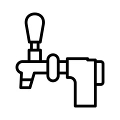 Beer Tap icon vector image. Can be used for Oktoberfest.