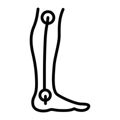 Leg icon vector image. Can be used for Oktoberfest.