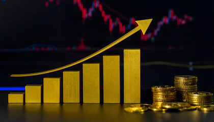 Financial Market Growth Gold Investment
