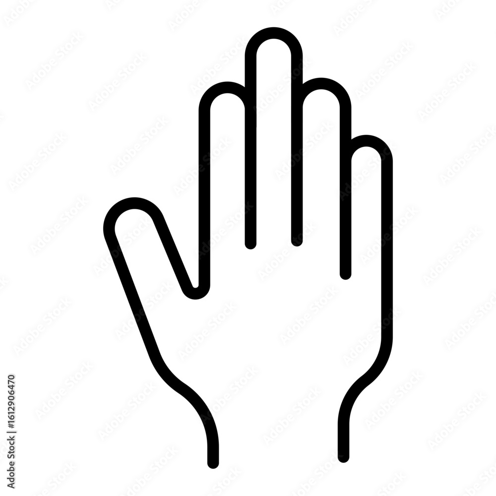 Poster biometric icon vector image. can be used for biometrics.