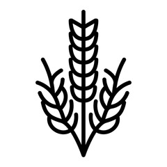 Wheat icon vector image. Can be used for Oktoberfest.